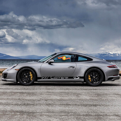 Porsche 911 Carrera 4S ପାଇଁ Side Stripes Kit ଡେକାଲ୍ ଷ୍ଟିକର୍
