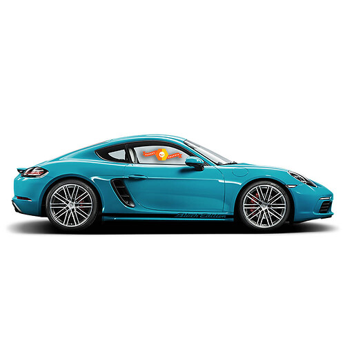 Porsche Cayman Black Edition Side Stripes Kit Decal Sticker 