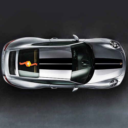 Porsche Stickers Porsche 911 Turbo S Exclusive Side Stripes Kit Decal Sticker
