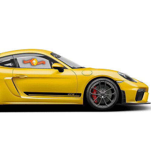 Porsche 718 Cayman GT4 ପାଇଁ ସାଇଡ୍ ଷ୍ଟ୍ରାଇପ୍ସ୍ କିଟ୍ ଡିକାଲ୍ ଷ୍ଟିକର୍
