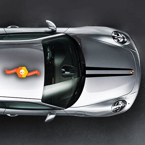 Porsche Stickers Hood Porsche 911 Racing Edition Stripes Kit Decal Sticker