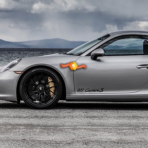 Porsche Stickers  Porsche 911 Carrera S Side Decal Sticker
