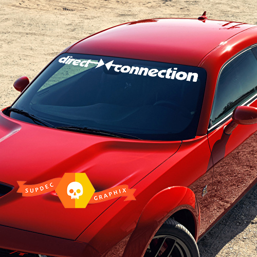 DODGE Direct Connection Banner for Challenger Windshield decals stickers
