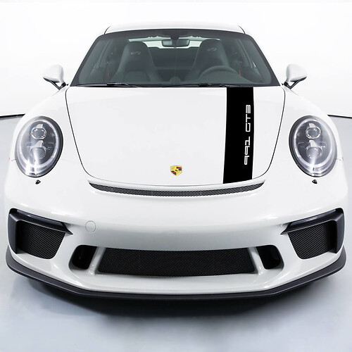 Porsche 991 gt3 Stickers Hood Stripes Decal Sticker 