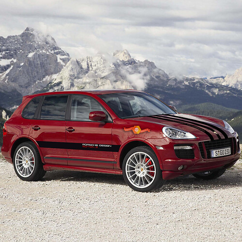 Porsche Cayenne GTS Design Edition 3 Racing Side Hood Stripes Decal Sticker

