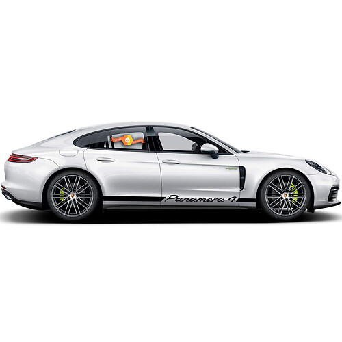 Porsche Panamera 4 E Hybrid Rocker Panel  Racing Side Stripes Decal Sticker