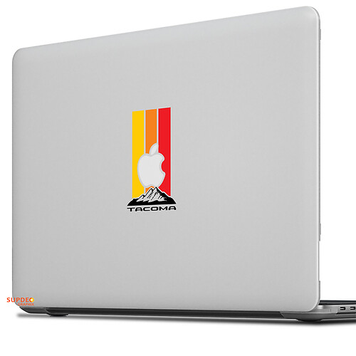 Retro Vintage Tacoma decal sticker for MacBook 