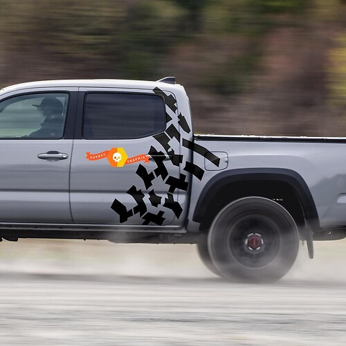 Tire Tracks Toyota Truck TRD Sport PRO Side Sticker Decal Graphics