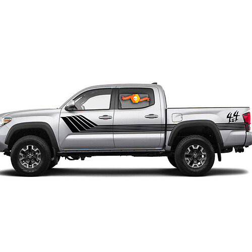 Toyota Tacoma 4x4 Side Retro Rocker Panel Stripes Sticker Decal Graphics 2016 - 2020