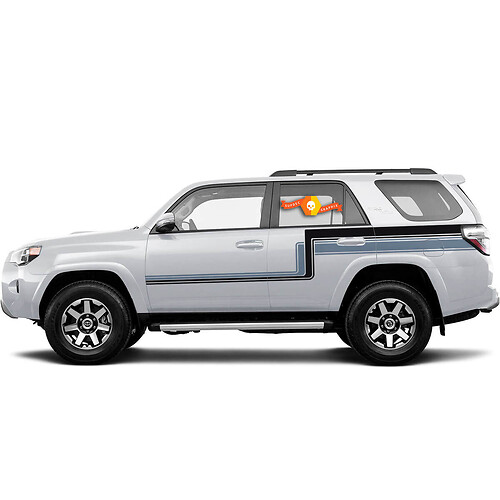Kit for Toyota 4runner TRD retro vintage stripe kit Pro Sport 4x4 Off Road Stickers Decal