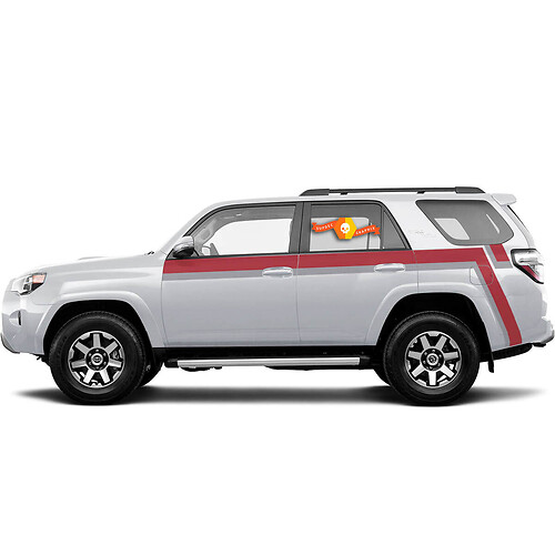 Kit for Toyota 4runner TRD retro vintage Long stripe kit Pro Sport 4x4 Off Road Stickers Decal