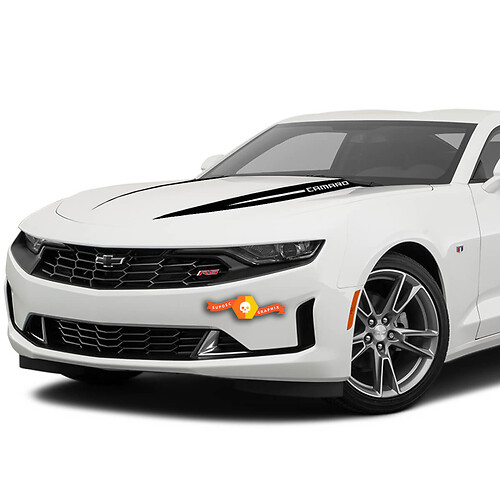 2X Chevrolet Camaro Hood Widow Spike Decal Fits: 2019 - 2020 Chevrolet Camaro Chevy Graphics Stripes Stickers Decals
