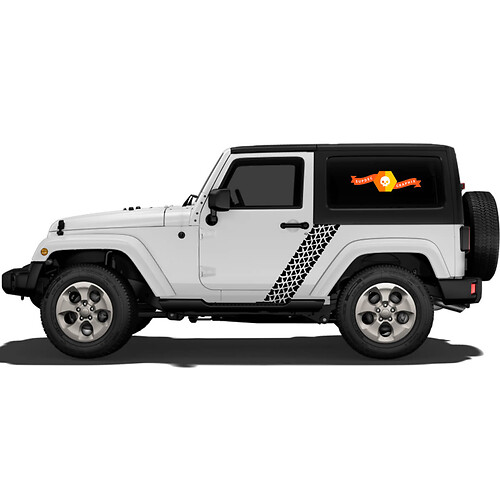 Tire tread Fits: jeep wrangler vinyl graphic Sticker Decal stripe ford chevy dodge toyota