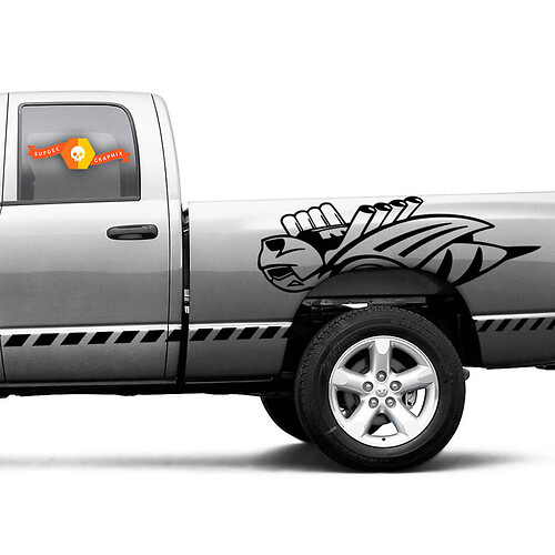 2x Large Rumble Bee decals for Dodge Ram 1500 2500 Vinyl Decals Stickers