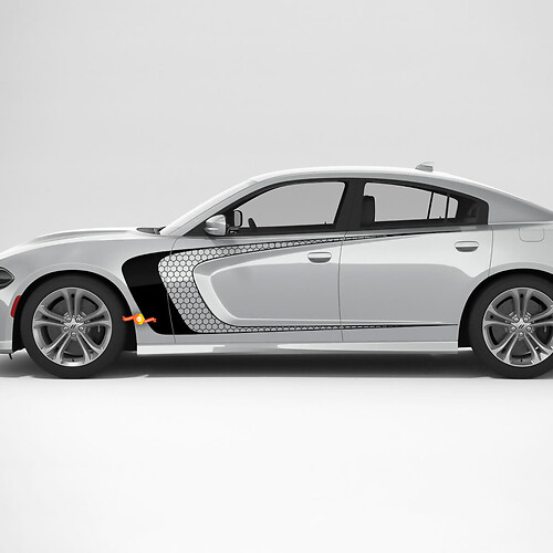 Side Honeycomb Accent C Stickers Decals for Dodge Charger 2015-2024