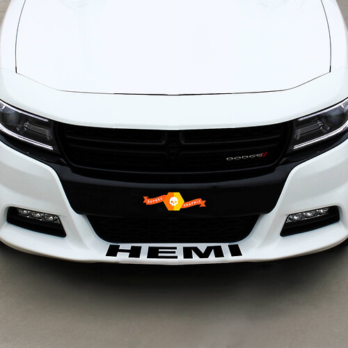 Dodge HEMI front Spoiler Decal Sticker graphics fits to all models