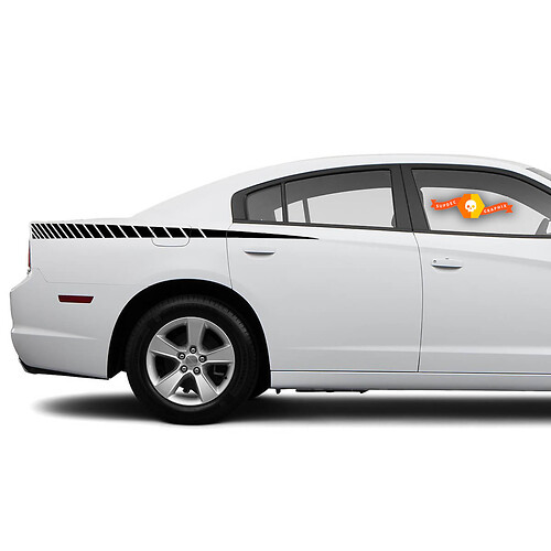 Dodge Charger Stripes Decal Sticker Side graphics fits to models 2011-2014 