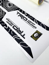 Pair TRD Sport PRO Off Road Vintage Colors Topographic Map Contour Lines stripes for Tacoma Side Vinyl Stickers Decal fit to Toyota Tacoma 2005–2020
 3