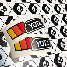 Pair TRD YOTA Vintage Sunset Retro Old Style Vinyl Stickers Decal fit to Toyota 4Runner 2