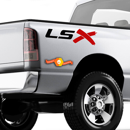 LSX Swapped Truck Bedside Stickers Decals Chevy Silverado C10 S10 Colorado