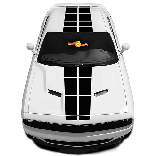 Pulse Racing Stripe Fits 2008-2020 Dodge Challenger Graphics Sticker Decal