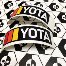 2 TRD YOTA Vintage Sunset Retro Old Style Vinyl Stickers Decal fit to Toyota 4Runner Tacoma FJ Cruiser 2