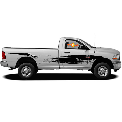 Splatter Marks Splash Mud Mudding Side Bed Doors Pickup Van Vehicle Distressed Grunge Truck Car Vinyl Graphic Decal Sticker Bedside f-150 tundra ram