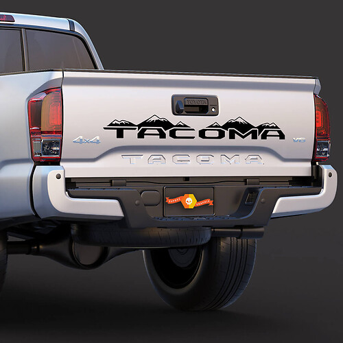 TOYOTA TACOMA Tailgate Mountains Decal graphics vinyl sticker
