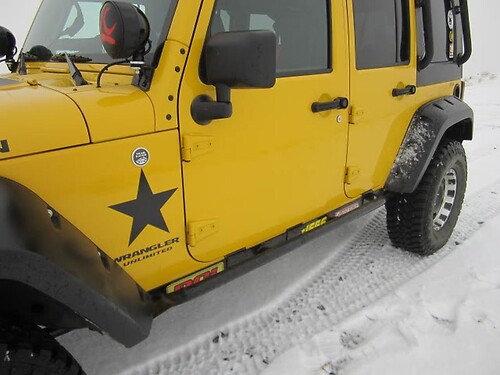 2 Wrangler Unlimited STAR Vinyl Sticker Decal