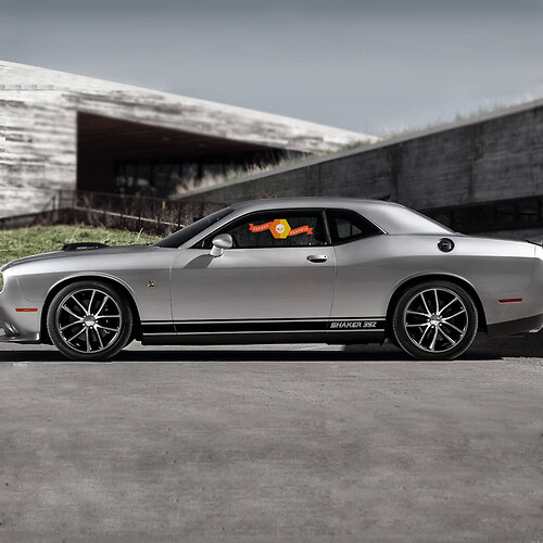 2 Dodge Challenger SHAKER 392 Rocker Panel Stickers Decals Stripe Vinyl Graphics