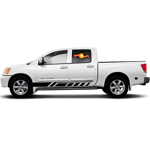 Car Decal Graphic Sticker Side Stripe Kit For Nissan Titan