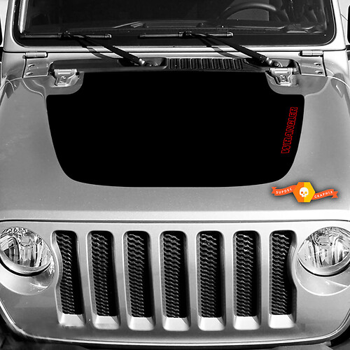 Jeep Wrangler and Gladiator Hood Sticker Decal, easy graphic