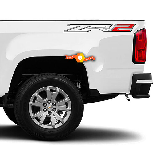 LARGE Chevy Colorado ZR2 Bed Side Badges Stickers Decals (Set of 2)