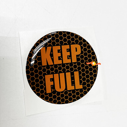 Keep Full Honeycomb Orange Door Insert emblem domed Sticker Decal for Challenger Dodge