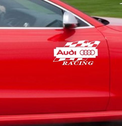 2 Audi Racing A3 A4 A5 A6 A8 Q3 Q5 Q7 Tt Rs4 S4 Decal Sticker
