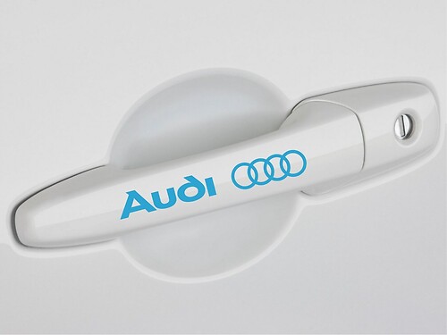 4 AUDI door handle decal sticker A3 A4 S4 A5 A6 Q5 Q7 TT quattro

