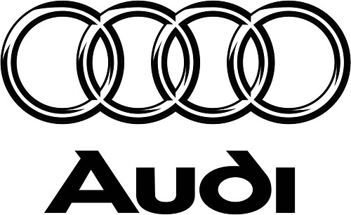 2 AUDI Rings A3 A4 A6 A8 RS3 RS4 stickers decals
