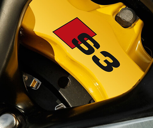 2 X Audi S3 Brake Caliper Decals Stickers Vinyl
