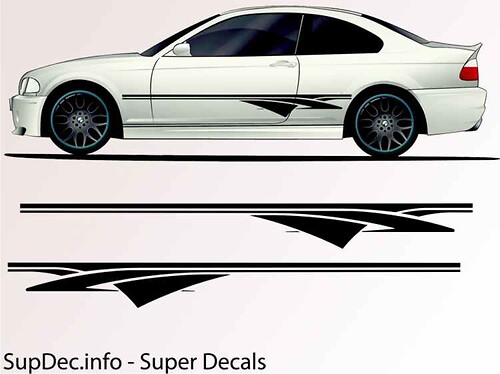 Vinyl Auto Body Graphics EXTERIOR OUTSIDE Decal sticker B107