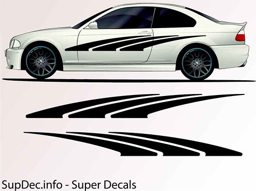 Vinyl Auto Body Graphics EXTERIOR OUTSIDE Decal sticker B108