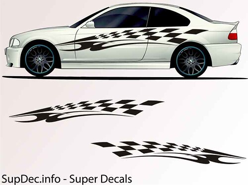 Vinyl Auto Body Graphics EXTERIOR OUTSIDE Decal sticker B707