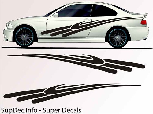 Vinyl Auto Body Graphics EXTERIOR OUTSIDE Decal sticker B712

