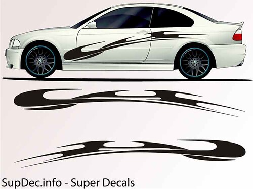 Vinyl Auto Body Graphics EXTERIOR OUTSIDE Decal sticker B717