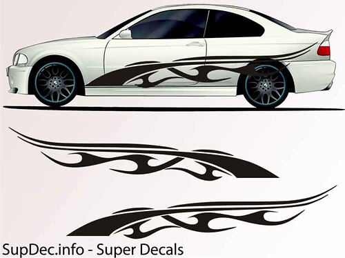 Vinyl Auto Body Graphics EXTERIOR OUTSIDE Decal sticker B721