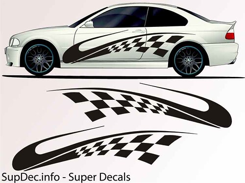 Vinyl Auto Body Graphics EXTERIOR OUTSIDE Decal sticker B726