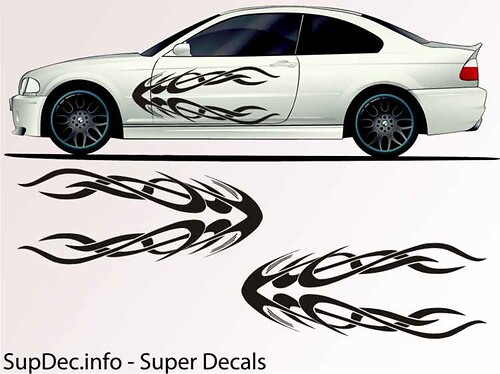 Vinyl Auto Body Graphics EXTERIOR OUTSIDE Decal sticker B728