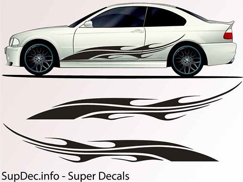 Vinyl Auto Body Graphics EXTERIOR OUTSIDE Decal sticker B729