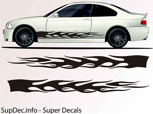 Vinyl Auto Body Graphics EXTERIOR OUTSIDE Decal sticker B733