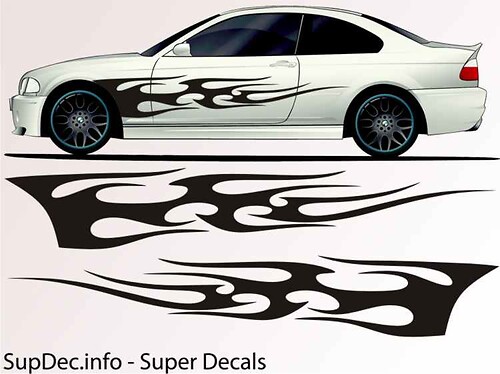 Vinyl Auto Body Graphics EXTERIOR OUTSIDE Decal sticker B740