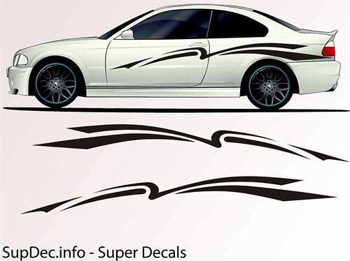Vinyl Auto Body Graphics EXTERIOR OUTSIDE Decal sticker B741